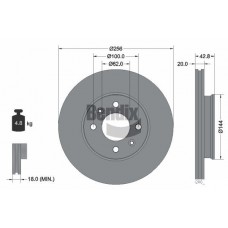 BDS2178 BENDIX Braking Гальмівний диск