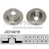 J3314018 NIPPARTS Гальмівний диск