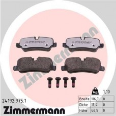 24192.975.1 ZIMMERMANN Комплект гальмівних колодок дисковий гальм