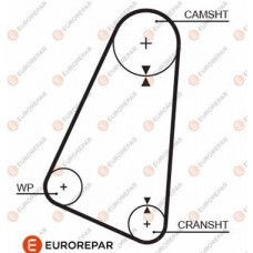 1633136280 EUROREPAR Зубчастий ремінь
