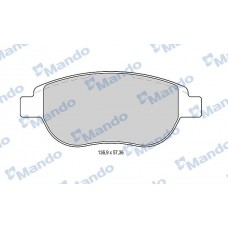 MBF015159 MANDO Комплект гальмівних колодок дисковий гальм