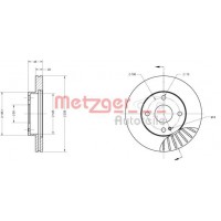 6110202 METZGER Гальмівний диск