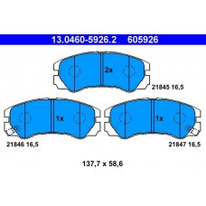 13.0460-5926.2 ATE Комплект гальмівних колодок дисковий гальм