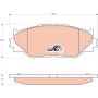 GDB3410 TRW КомплеК т гальмівних колодок, дискове гальмо