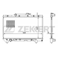 MK-1043 ZEKKERT Радіатор охолодження двигуна