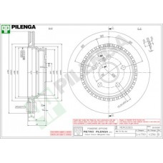 V296 PILENGA Гальмівний диск