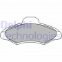LP1139 DELPHI Комплект гальмівних колодок дисковий гальм