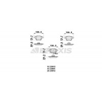 AB0365 BRAXIS КомплеК т гальмівних колодок, дискове гальмо