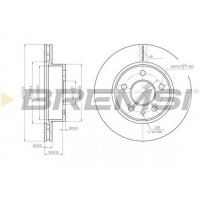 CD6860V BREMSI Гальмівний диск