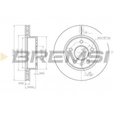 CD6860V BREMSI Гальмівний диск