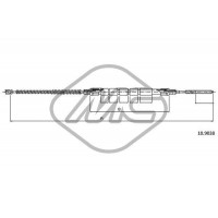 83290 Metalcaucho Тросик, cтояночный тормоз