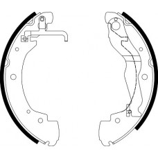 8DB 355 001-281 HELLA PAGID Комплект гальмівних колодок