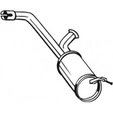 135-095 BOSAL Середній глушник вихлопних газів