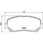 8DB 355 020-511 HELLA Комплект гальмівних колодок, дискове гальмо