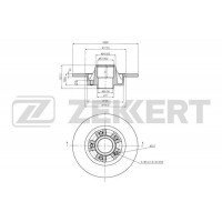 BS-6072 ZEKKERT Гальмівний диск