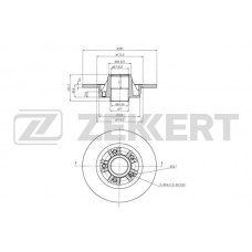 BS-6072 ZEKKERT Гальмівний диск