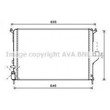 RTA2477 AVA QUALITY COOLING Радіатор охолодження двигуна