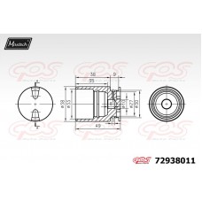 72938011 MAXTECH Поршень корпус скоби гальма