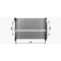 CT2083 AVA QUALITY COOLING Радіатор охолодження двигуна