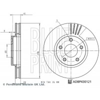 ADBP430121 BLUE PRINT Гальмівний диск