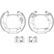 8DB 355 003-931 HELLA PAGID Комплект гальмівних колодок