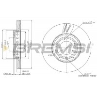 CD7164V BREMSI Гальмівний диск