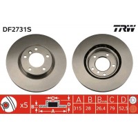DF2731S TRW Гальмівний диск