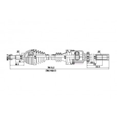 DDS250440 DYNAMATRIX Привідний вал
