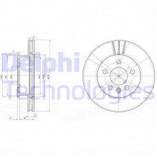 BG2717 DELPHI Гальмівний диск