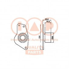 127-16036 IAP QUALITY PARTS Натяжний ролик ремінь ГРМ