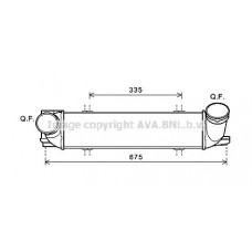 BW4438 AVA QUALITY COOLING Интеркулер