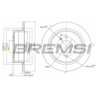 CD6093S BREMSI Гальмівний диск