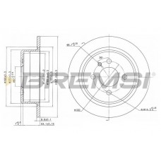CD6093S BREMSI Гальмівний диск