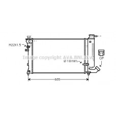 CNA2121 AVA QUALITY COOLING Радіатор охолодження двигуна