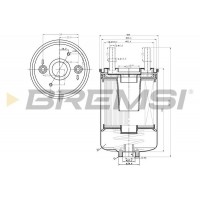 FE0791 BREMSI Паливний фільтр