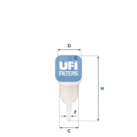 31.009.00 UFI Паливний фільтр