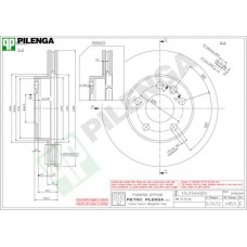 V853 PILENGA Гальмівний диск