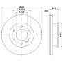 8DD 355 117-621 HELLA PAGID Гальмівний диск