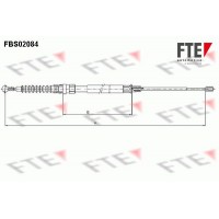 FBS02084 FTE Тросик, cтояночный тормоз