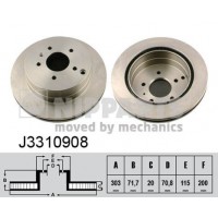 J3310908 NIPPARTS Гальмівний диск