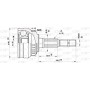 CVJ5048.10 OPEN PARTS Шарнирный комплект, Привідний вал