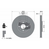 BDS1097 BENDIX Braking Гальмівний диск
