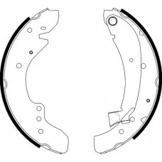 8DB 355 001-591 HELLA PAGID Комплект гальмівних колодок