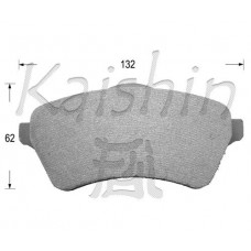 FK10050 KAISHIN Комплект гальмівних колодок дисковий гальм