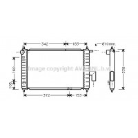 DWA2046 AVA QUALITY COOLING Радіатор охолодження двигуна
