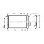 DWA2046 AVA QUALITY COOLING Радіатор охолодження двигуна