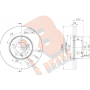 78RBD21972 R BRAKE Гальмівний диск