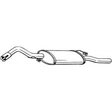 278-581 BOSAL Глушник вихлопних газів кінцевий