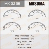 MK-2358 MASUMA Комплект гальмівних колодок