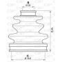 SJK7069.00 OPEN PARTS Комплект пыльника, Привідний вал